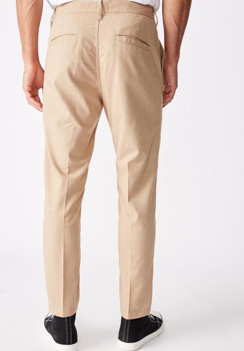 Cotton On - Oxford trouser - textured tan