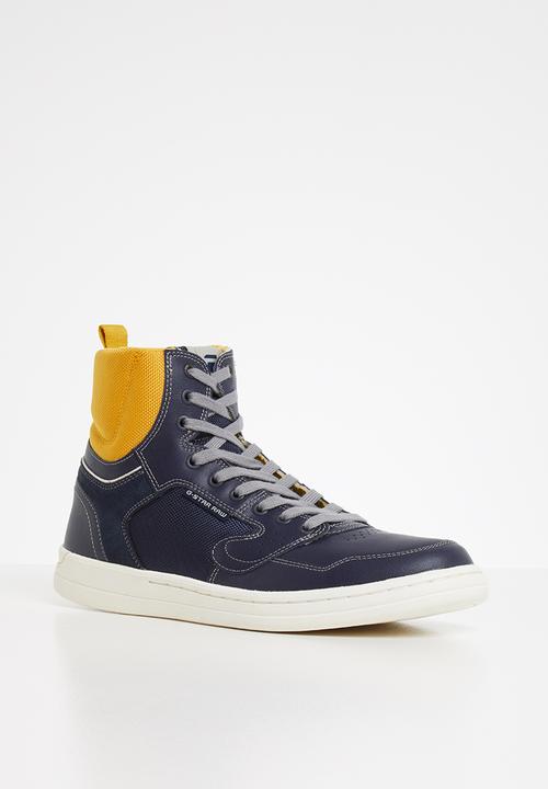 G-STAR - Mimemis mid - mazarine blue/yellow