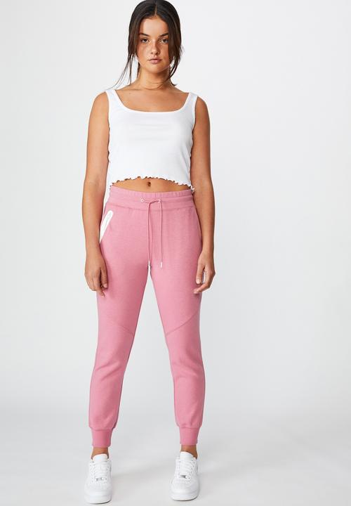 Factorie - Tech zip trackpant - pink