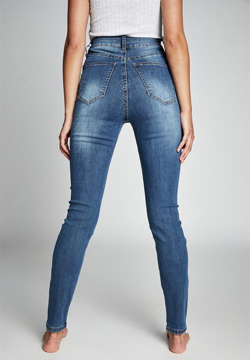 Cotton On - High rise skinny jean - mid blue