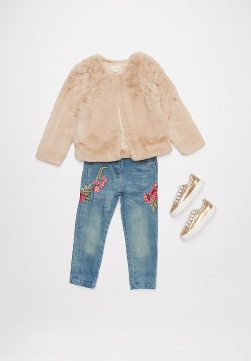 Superbalist - Tweens faux fur jacket -  blush