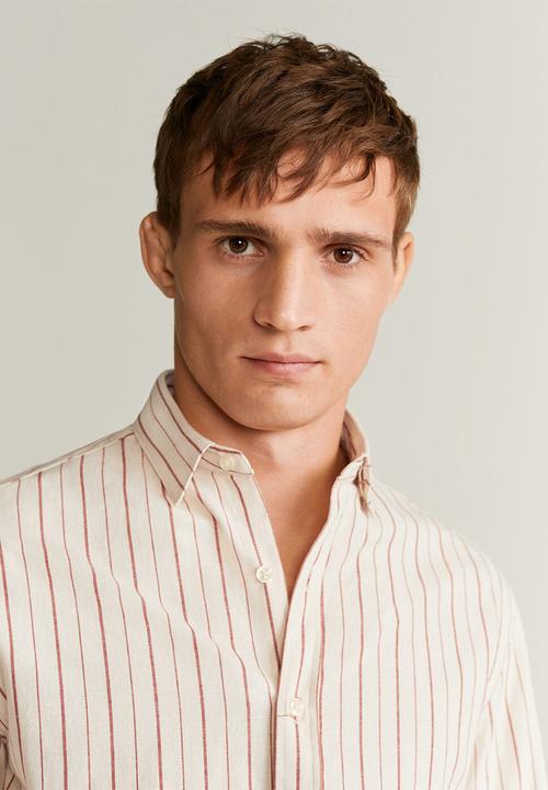 MANGO - Ring shirt - beige