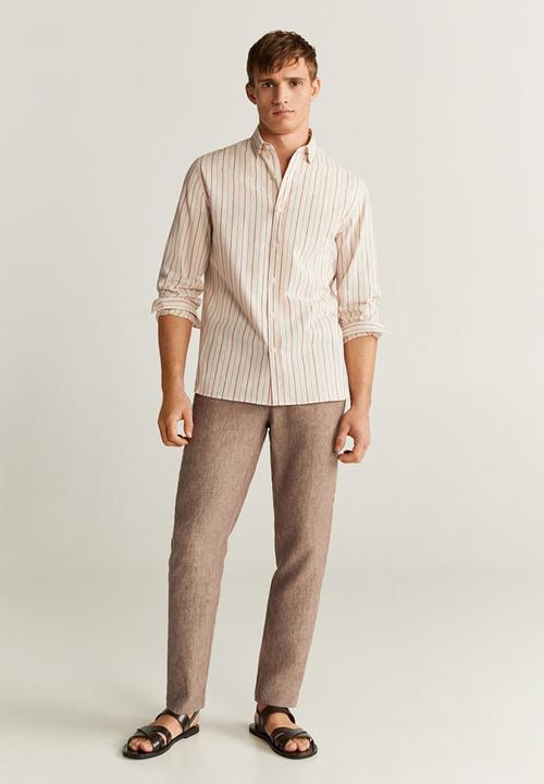 MANGO - Ring shirt - beige
