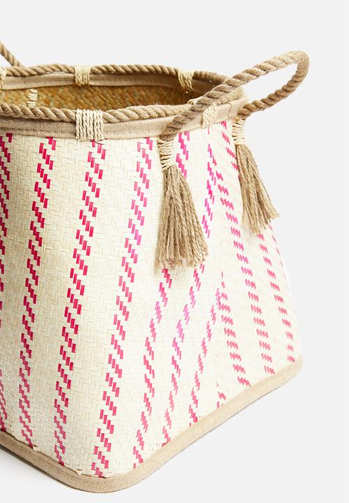 Sixth Floor - Ali woven basket - red