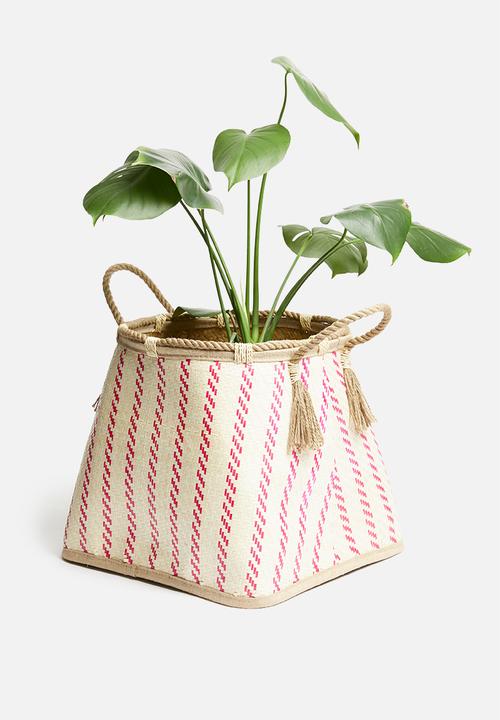 Sixth Floor - Ali woven basket - red