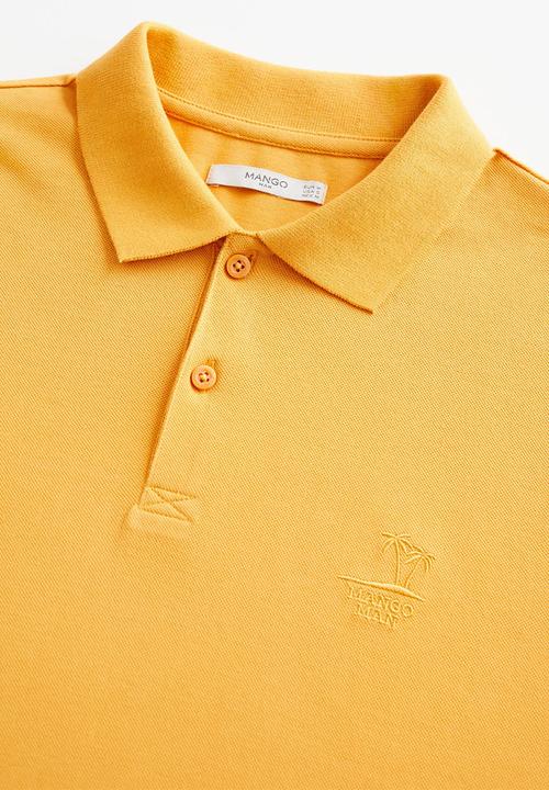 MANGO - Report polo - yellow