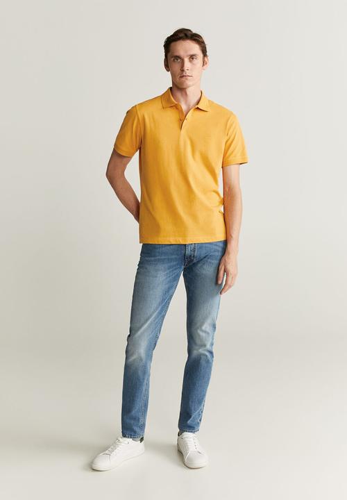 MANGO - Report polo - yellow