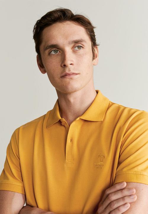 MANGO - Report polo - yellow