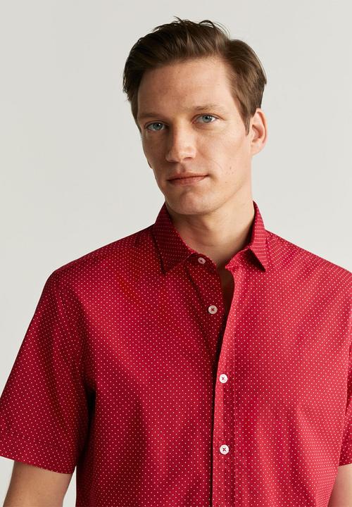 MANGO - Doto shirt - red