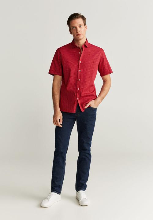 MANGO - Doto shirt - red