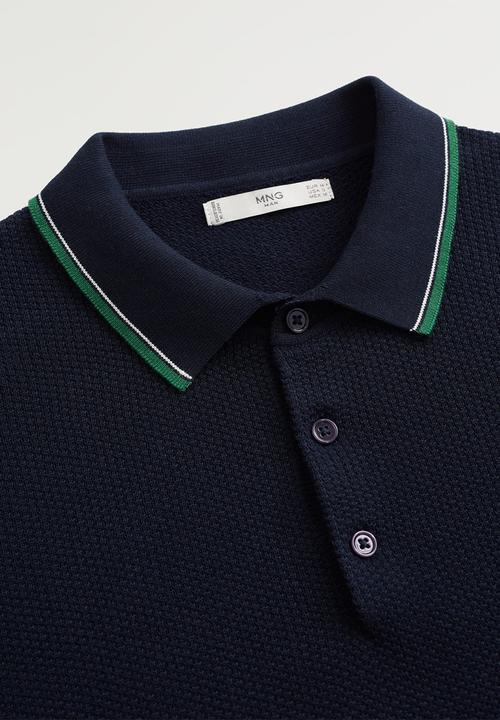 MANGO - Pisto polo - navy