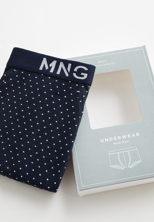 MANGO - Dots boxers - navy
