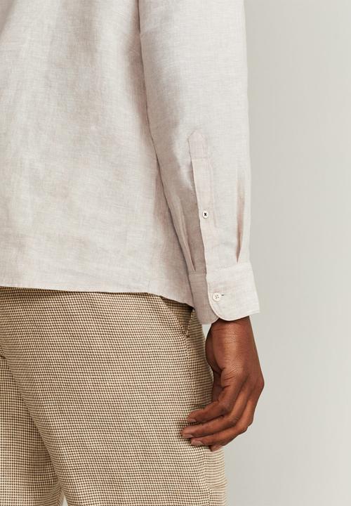 MANGO - Bolar shirt - white