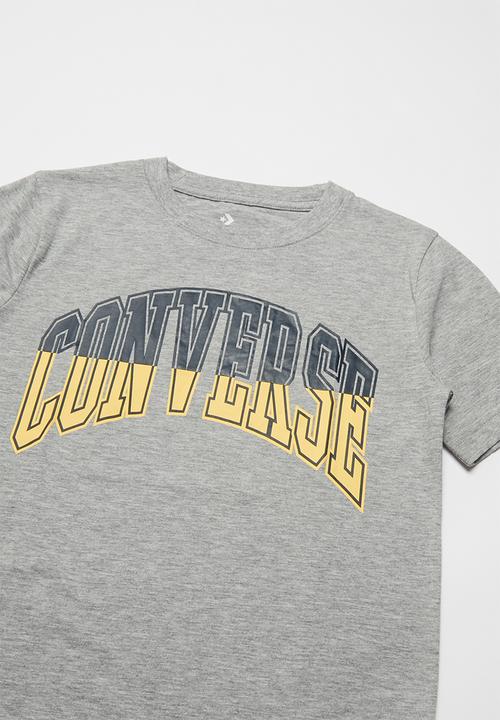Converse - Converse boys collegiate splice tee - grey