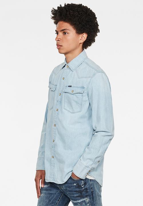 G-STAR - 3301 shirt - blue