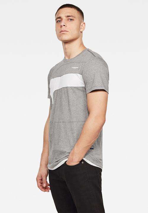 G-STAR - One cut & sewn GR short sleeve tee - lt shadow grey