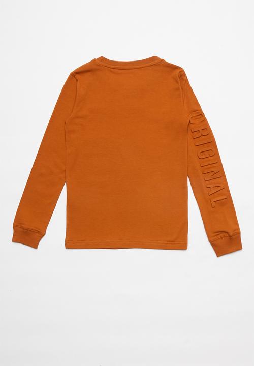Name It - Raul long sleeve slim top - orange