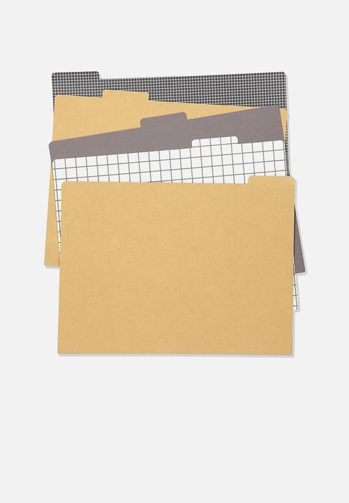 Typo - Manila folders 5 pack - multi
