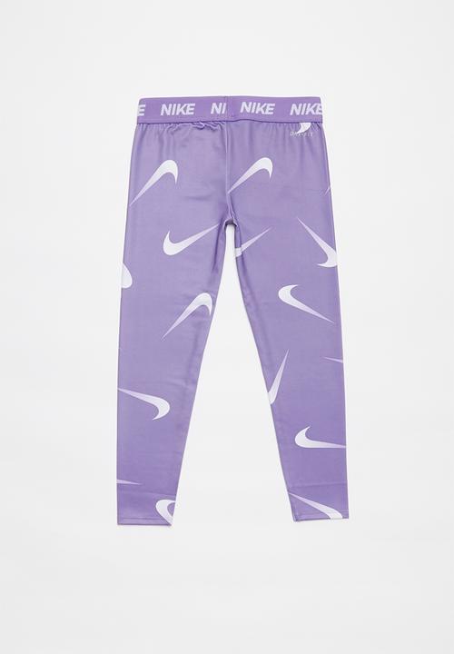 Nike - Nkg large swooshfetti legging - purple