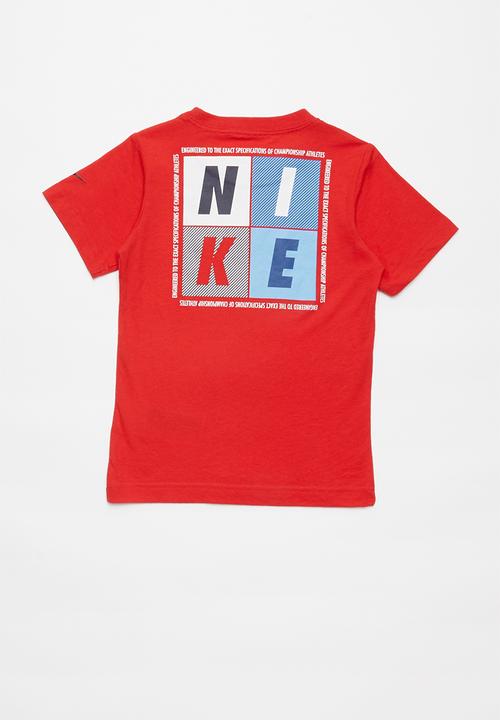 Nike - Nike boys block squares - red