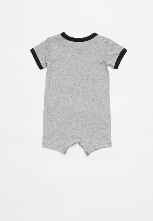 Nike - Nkb nsw speckle jersey romper - grey