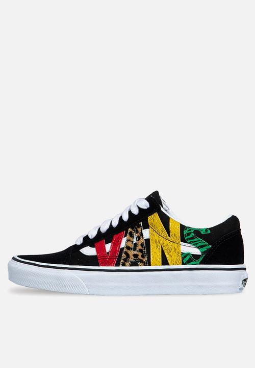 Vans - Ua old skool (multi animal) - rasta/black