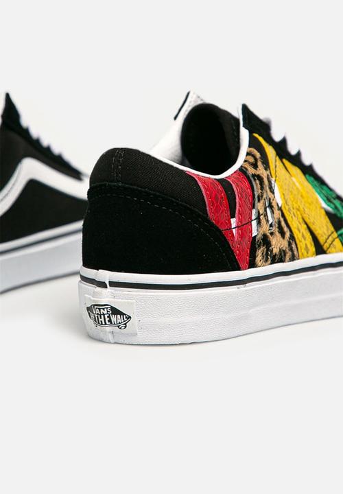 Vans - Ua old skool (multi animal) - rasta/black