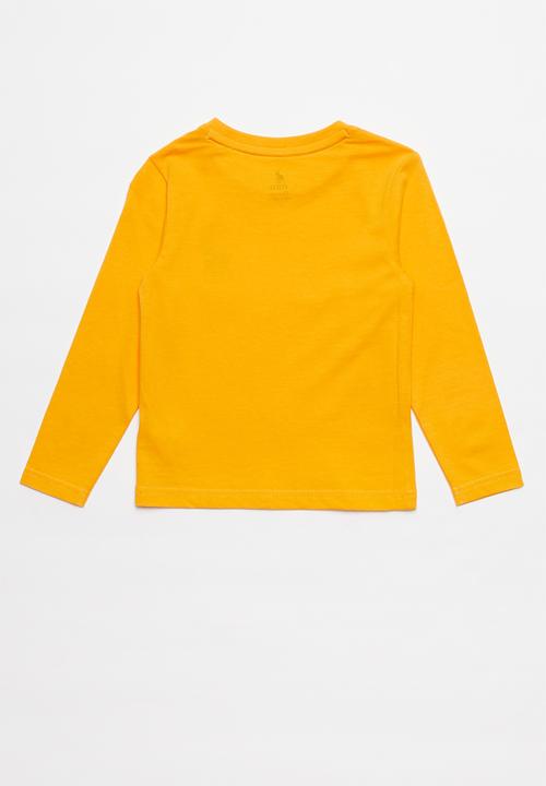 POLO - Boys Ashton long sleeve tee - yellow