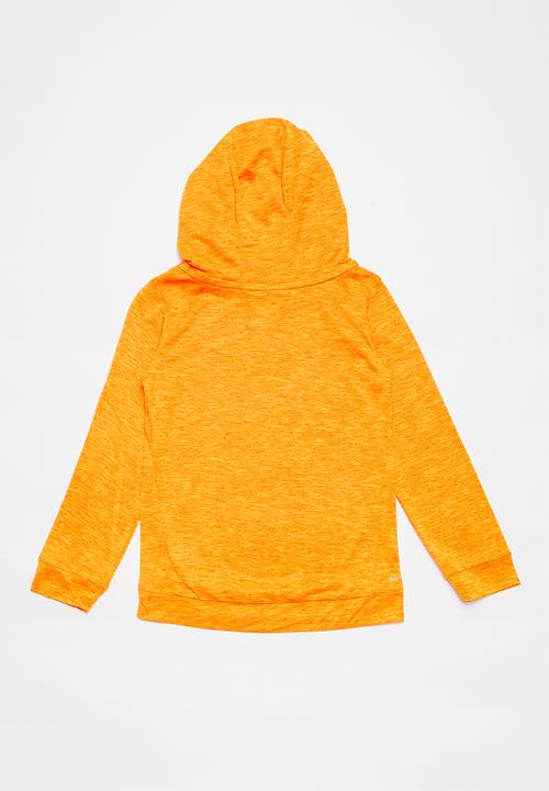 Nike - Nike boys dri fit breathe long sleeve hoodie - orange