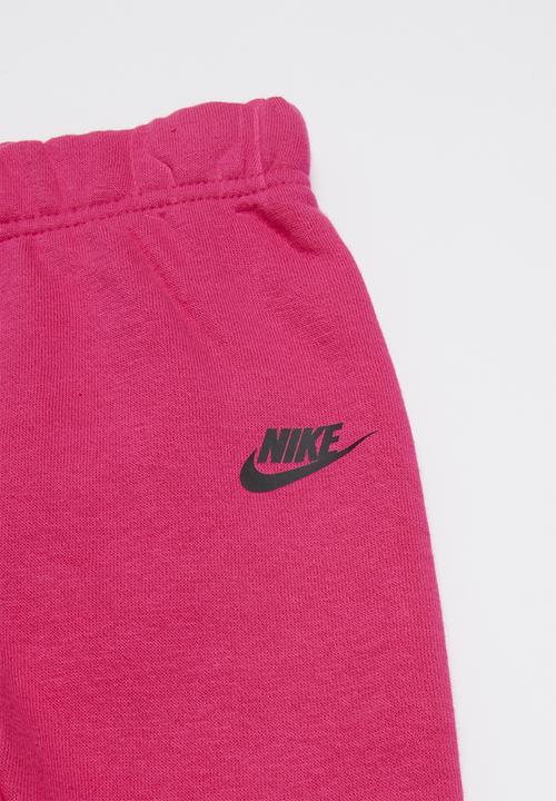 Nike - Nkg nsw heathered crew pantset - pink & grey