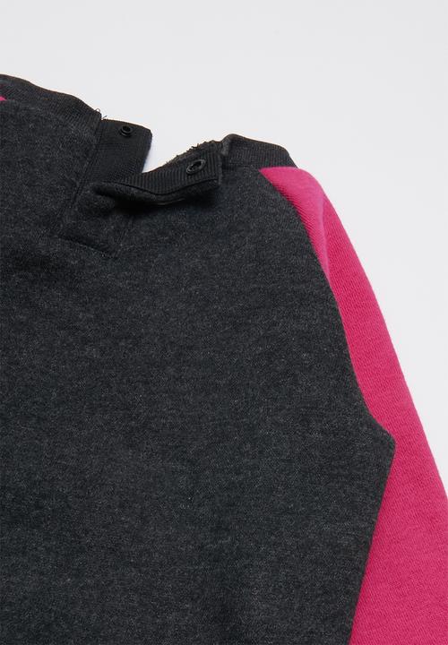 Nike - Nkg nsw heathered crew pantset - pink & grey