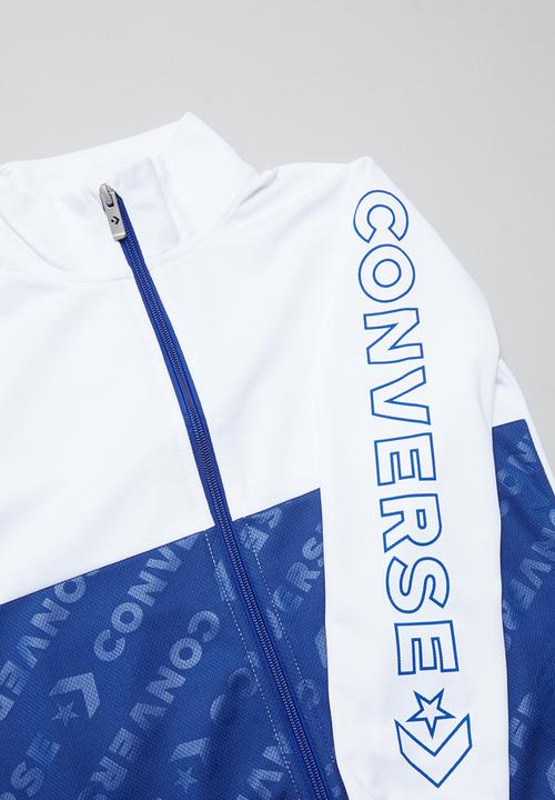 Converse - Converse wordmark half zip po - white