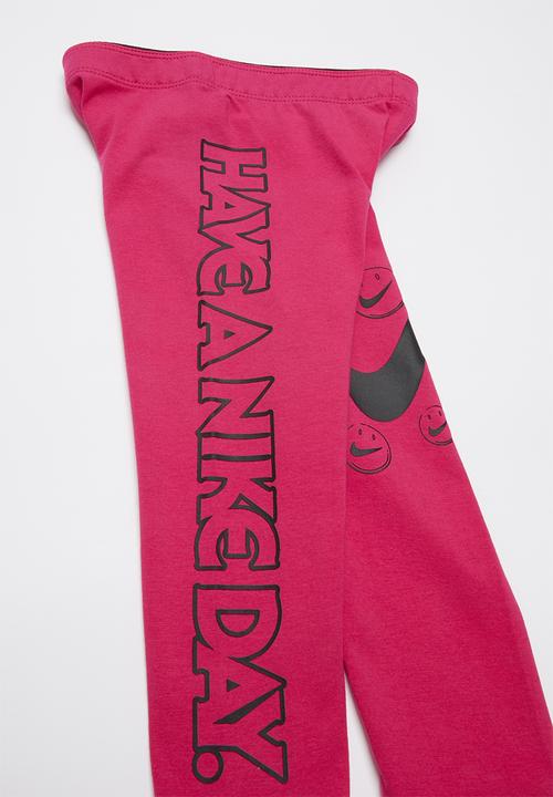 Nike - Nkg "have a nice day" legging - pink