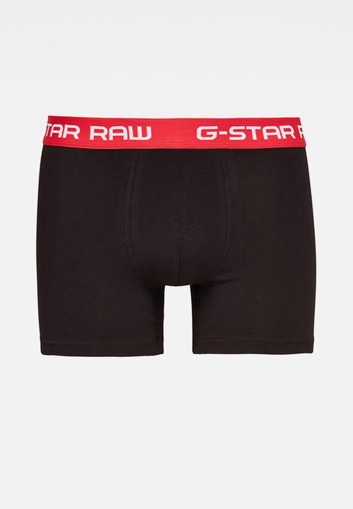 G-STAR - Classic trunk 3 pack - black/flame