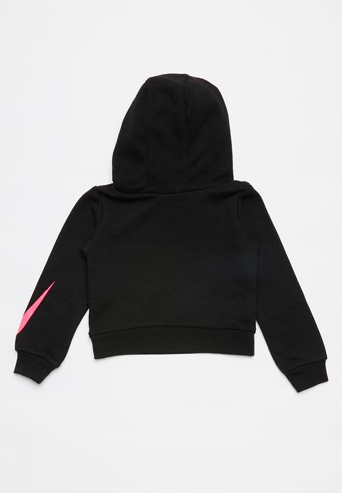 Nike - Nike girls smiley cropped pullover - black
