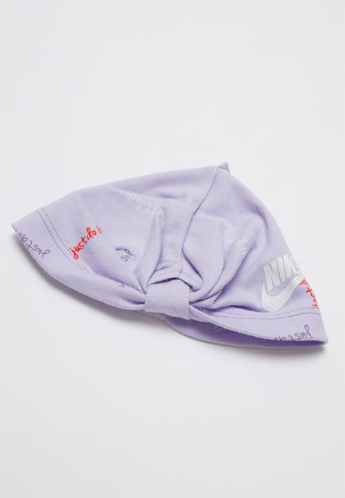 Nike - Nike girls just do it footed coverall and hat - purple