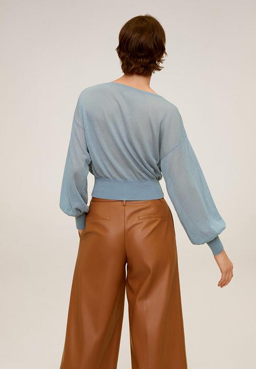 MANGO - Adana sweater - blue