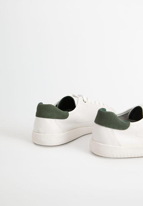 MANGO - Leather soft sport sneaker - white