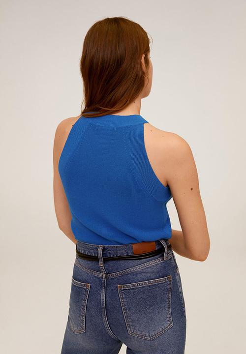 MANGO - Top taglio - blue