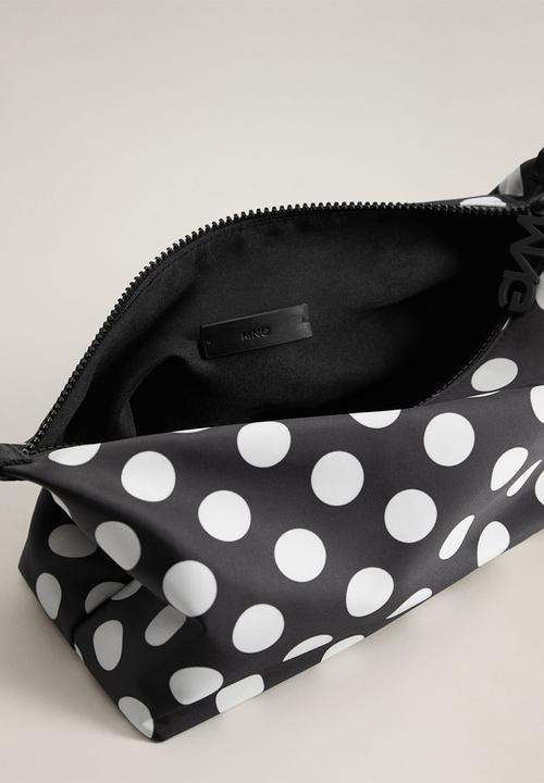MANGO - Jerry cosmetic bag - black & white