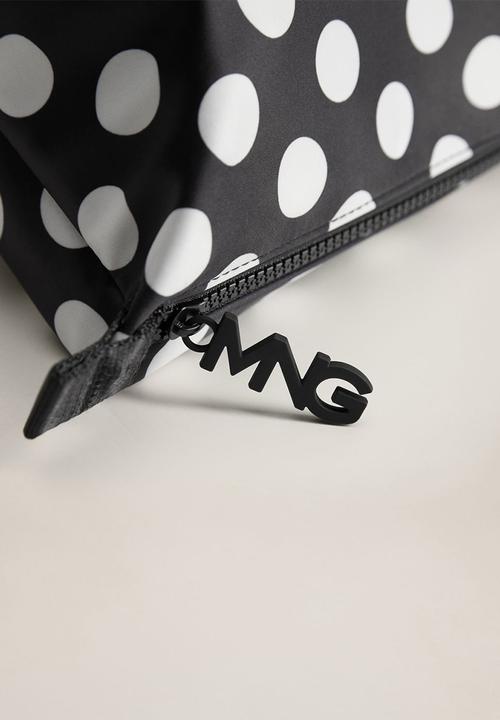 MANGO - Jerry cosmetic bag - black & white