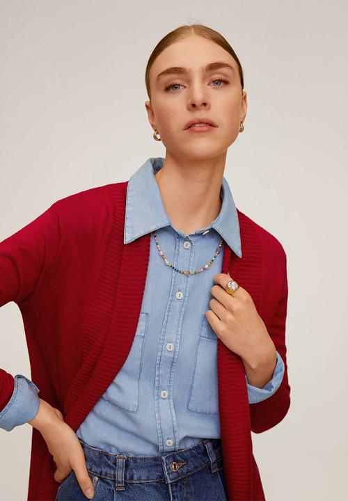MANGO - Alma 6 cardigan - red 