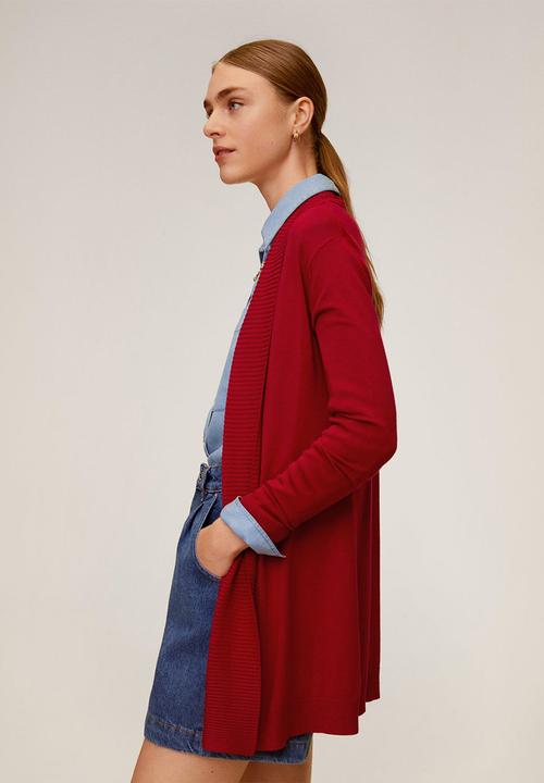 MANGO - Alma 6 cardigan - red 