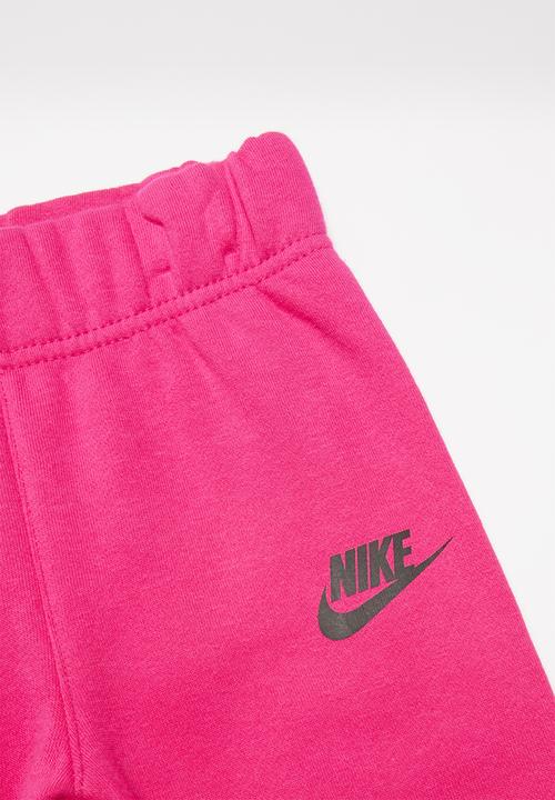 Nike - Nike nsw heathered crew pantset - pink & grey