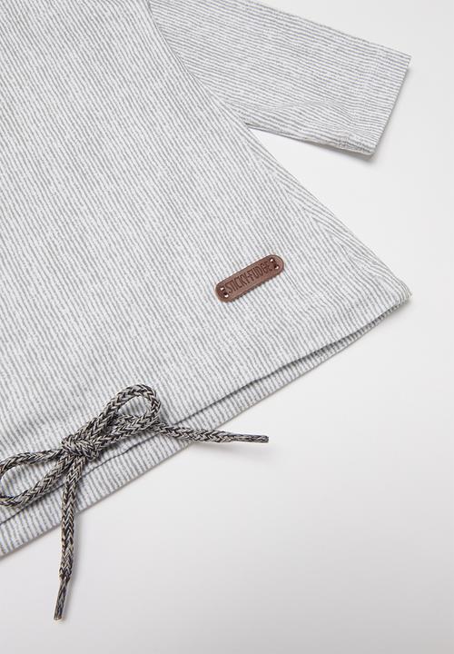 Sticky Fudge - Baby broken stripe tracktop - grey