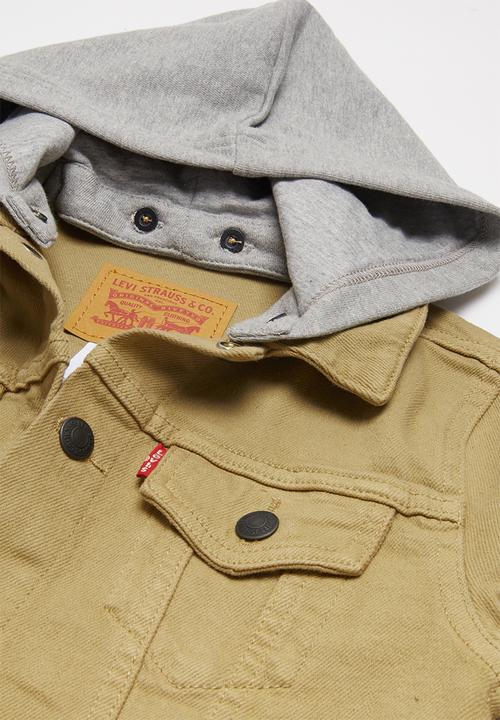 Levi’s® - Hooded trucker jacket - stone 