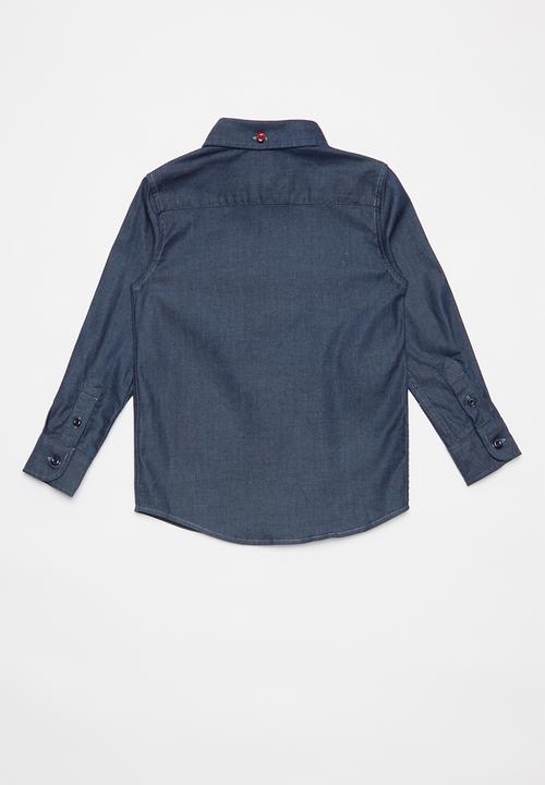 POLO - Boys Trent denim shirt - medium wash