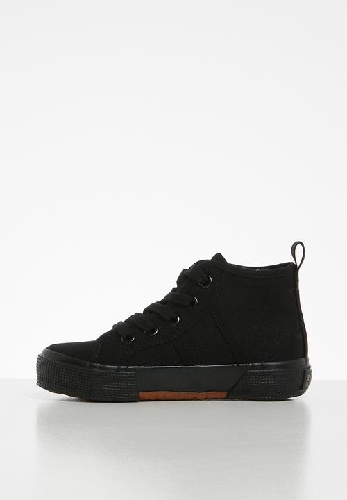 SOVIET - K Ayanda hi cut canvas lace up - black