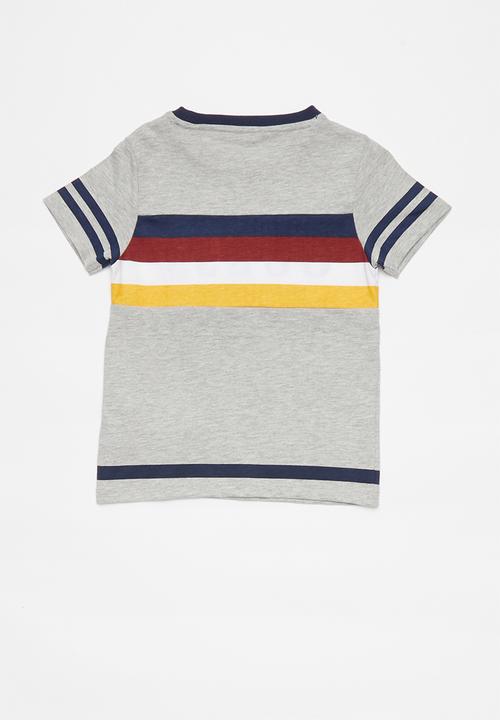 GUESS - Boys printed short sleeve T-shirt - grey