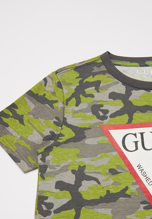 GUESS - Boys camo short sleeve T-shirt - multi